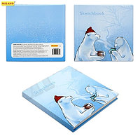 Скетчбук-блокнот 80 листов 150 мм*150 мм Наш уют Miland