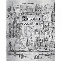 Тетрадь 48 листов BRAUBERG предм серия SILVER/Русский язык 404021