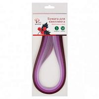 Бумага для квиллинга АртФормат Фиолетовые оттенки 3 мм 50 см
