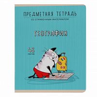 Тетрадь 48 листов Феникс Приключения кота Пифа- География