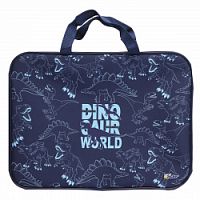 Папка с ручками А4 Оникс 61953 Планета динозавров (ткань)