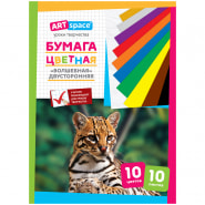 К.Бумага цвет 10цв 10л Спейс Нб10-10дв_041