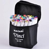 Набор маркеров для скетчинга 48 шт двусторонние MAZARI VINCI М-15044-48