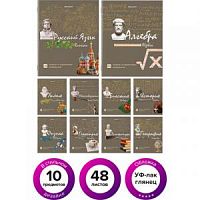 Набор предметных тетрадей 10 шт 48 листов BRAUBERG серия STATUS 404027 Набор предметных тетрадей 10 шт 48 листов BRAUBERG серия STATUS 404027