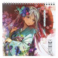 Блокнот Sketchbook Проф-пресс А5 40-5251 40 листов Девушка с зонтом