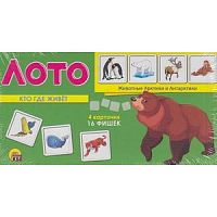 Рыжий кот Лото 16 фишек Кто где живет?