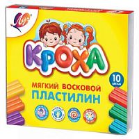 Пластилин 10 цветов Луч Кроха 12С 875-08