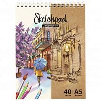 Блокнот Sketchbook Феникс А5 40 листов 60510 Контраст