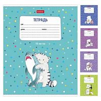 Тетрадь 18 листов линия Хатбер 28837 Приключения кота
