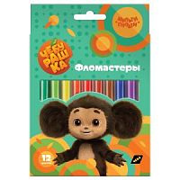 Фломастеры 12 цветов Мульти-Пульти 53015 Чебурашка