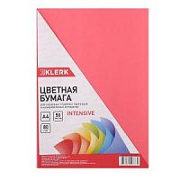Бумага для принтера А4 цв.50 л KLERK 183700/ССР красный Интенсив