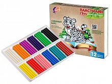 Пластилин 12 цветов Луч ZOO 29С 1722-08
