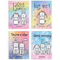 Записная книжка А6 80 листов BG 10169 гребень Жизнь зайцев