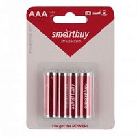 Батарейка smartbuy ААА 4 шт LR03 SBBA-3A04B