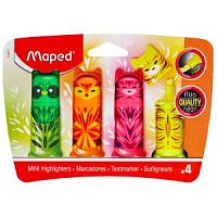 Набор текстовыделителей Maped 4 шт Mini friends Fluo 743677
