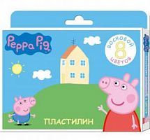 Пластилин 8 цветов Свинка Пеппи восковой 29575 Росмэн