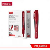 Маркер hatber 2 мм перманент DAILYMARKER PM_060893 красный
