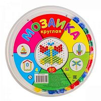 Игра Мозаика 80 элем 4 цв М-5655 Рыжий кот