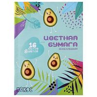 Бумага цветная 16 листов 8 цветов 211854 Арго-книга