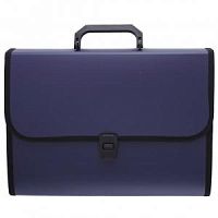 Папка-портфель 13 отд KLERK 190986 синий