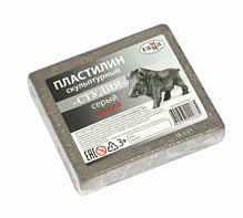 Пластилин скульптурный Гамма 500 г серый