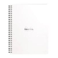 Тетрадь 80 листов Rhodia спираль Classic. White 193421С