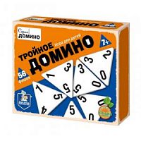Игра Тройное домино 56 фишек 02982