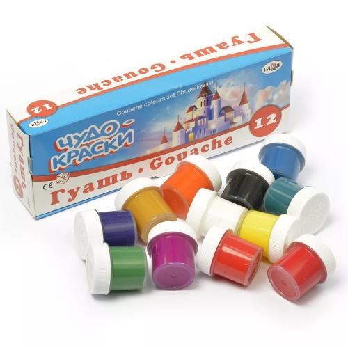 Гуашь 12 цветов Чудо-краски ГАММА 221023