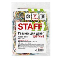 Резинки банковские 100 г STAFF 440151 (Ассорти)