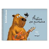 Альбом 40 листов Erich Krause спираль 61522 Happy Capy
