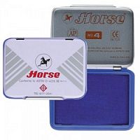 Штемпельная подушка Horse синий 112019