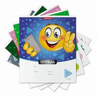 Тетрадь 12 листов клетка ErichKrause 48830 Смайлы