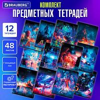Набор предметных тетрадей 12 шт 48 листов BRAUBERG серия Dream world
