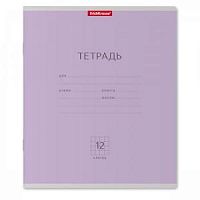 Тетрадь 12 листов клетка Полиграфика 44999 фиолет Тетрадь 12 листов клетка Полиграфика 44999 фиолет