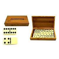 Игра Домино в дерев футляре 0237