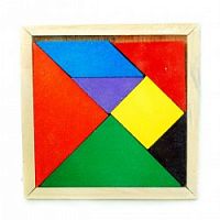 Игра Головоломка Танграм дерево Рыжий кот  AN02256