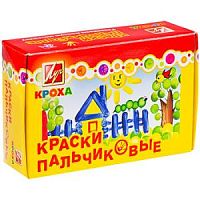 Краски пальч.Кроха 6 цв.*40мл 1508-08