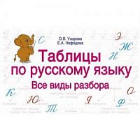 Узорова Таблицы по рус.языку для нач.школы Все виды разбора