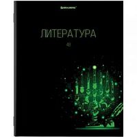 Тетрадь 48 листов BRAUBERG предм серия DARK/Литература 403974