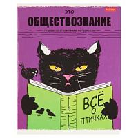Тетрадь 48 листов Хатбер Черный кот 26695 Обществознание