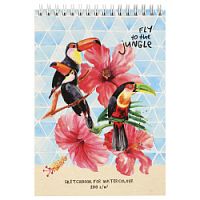 Блокнот Sketchbook Проф-пресс А5 20-6023 20 листов Туканы